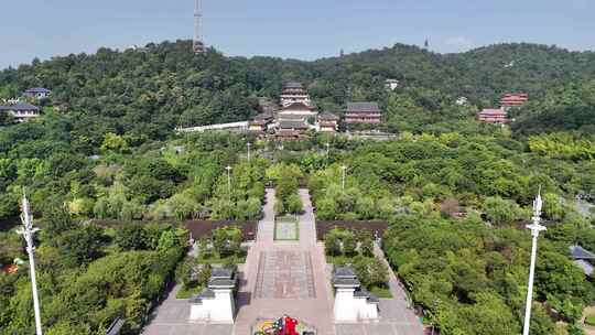 湖北鄂州西山古灵泉寺航拍