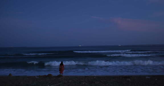 三亚大东海 海边 海浪 浪花 情绪 海边游玩