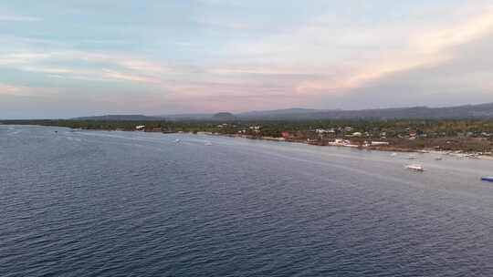 海岛海边休闲度假区航拍空镜