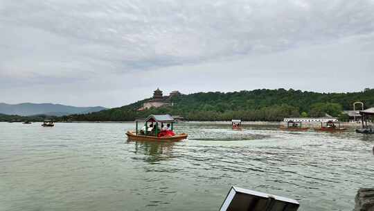 北京旅游景区颐和园空镜