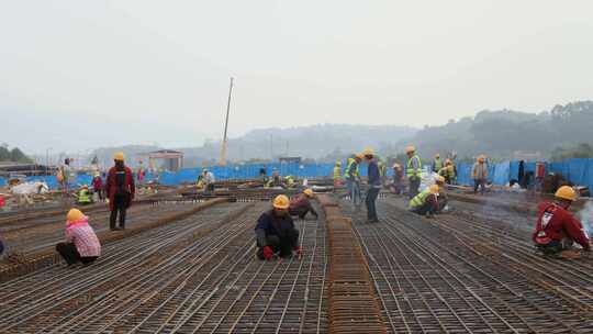 城市建设工地施工延时视频素材模板下载