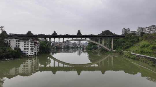 三江风雨桥航拍