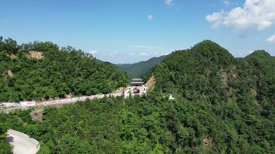 航拍湖北襄阳尧治河4A景区