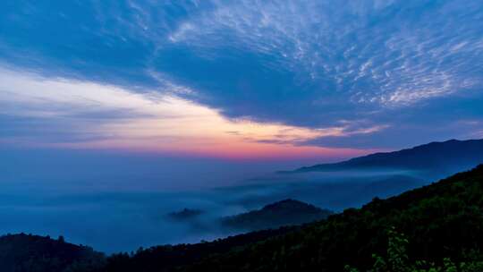山间云海日出景观