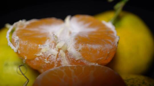 剥开的水果砂糖橘青皮蜜橘视频素材模板下载