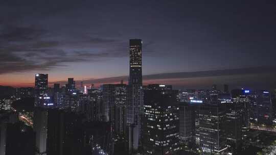 济南CBD汉峪金谷城市夜景