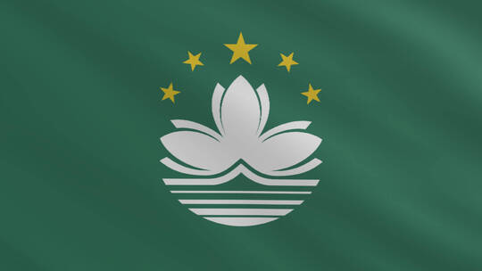澳门旗帜标志logo带通道视频素材模板下载