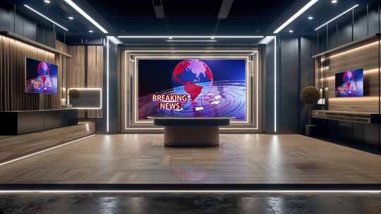 3D虚拟电视演播室新闻Ab1 15视频素材模板下载