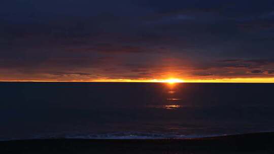 海上黄昏日落夕阳