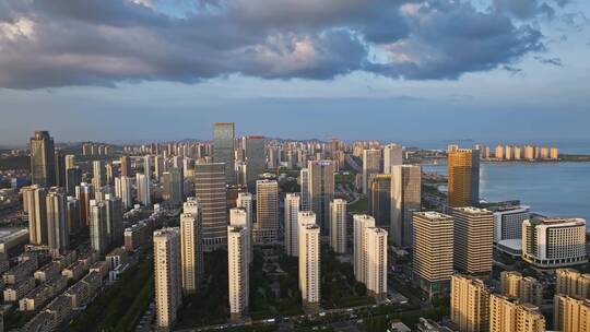 西海岸新区航拍唐岛湾风光