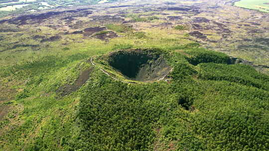 五大连池老黑山火山航拍