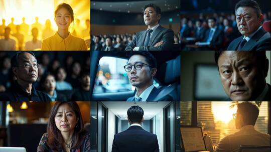 企业高管风采录精英人士职场瞬间高清在线视频素材下载