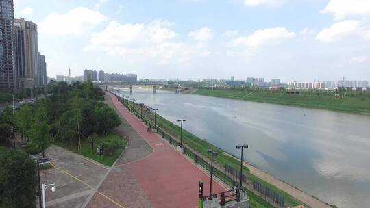 芙蓉区航拍 长沙航拍 城市景观 湘江 桥梁