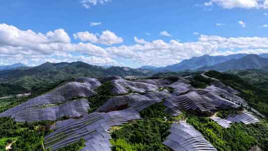 太阳能发电站 新能源光伏发电 延时