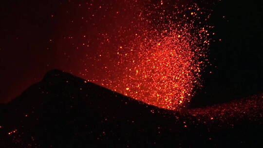 火山喷发景观