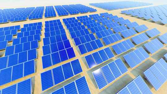 沙漠光伏发电新能源太阳能