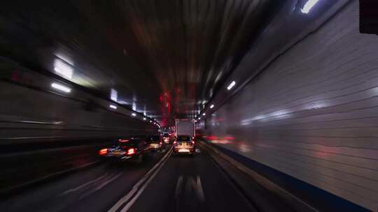 4K-车辆隧道穿梭延时视频素材模板下载