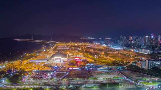 深圳湾口岸夜景