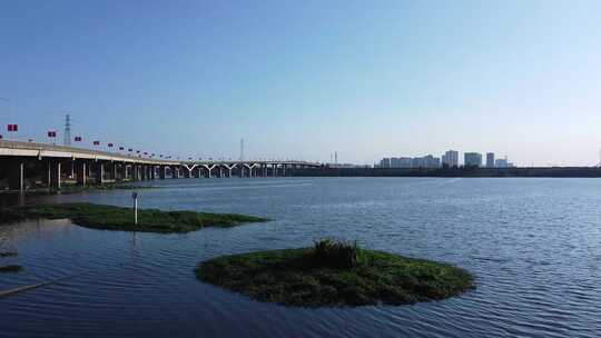 武汉洪山区野芷湖航拍