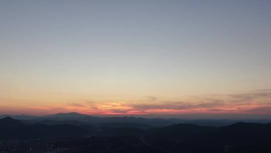 蓝天夕阳晚霞火烧云素材