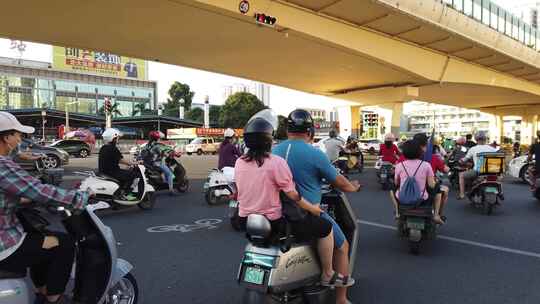 电动车电驴骑行第一视角