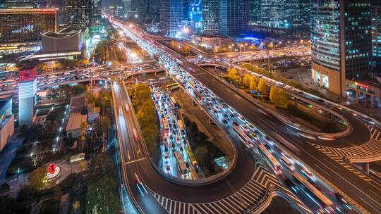 北京国贸CBD夜景