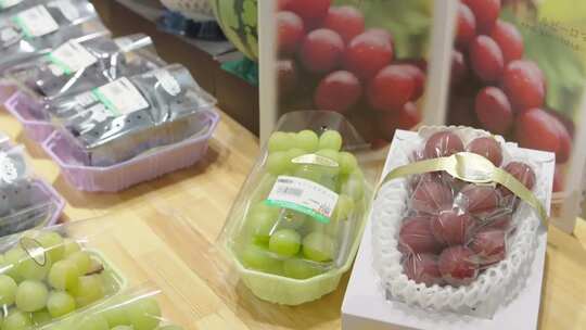 葡萄种植 葡萄甜度测试 种植业视频素材模板下载