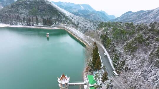 江西九江庐山风景区冬季雪景风光