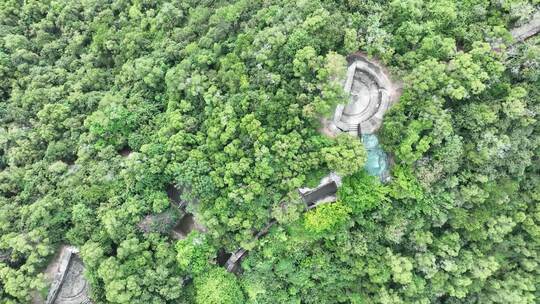 东莞虎门靖远炮台航拍南山炮台历史景观古迹