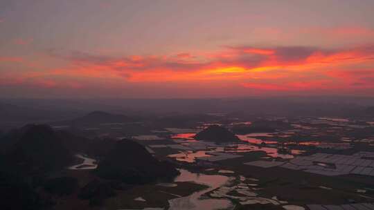 2023.04.22 普者黑湿地 日落夕阳4k航拍