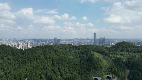 航拍贵州贵阳建设贵阳大景