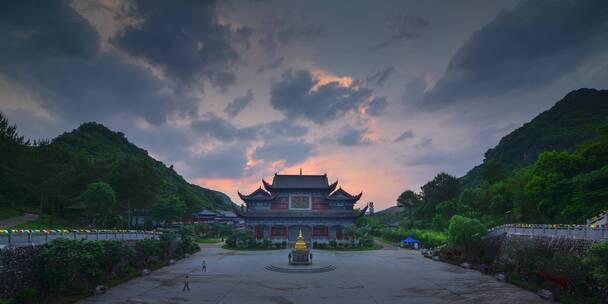 东华寺晚霞延时-6