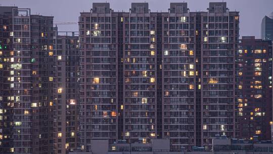 北京大型公寓楼的延时