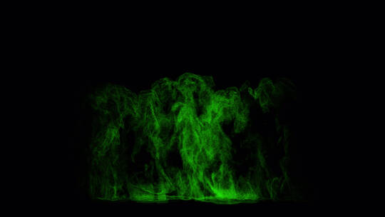 4k魔幻绿色神秘火焰素材 (9)视频素材模板下载