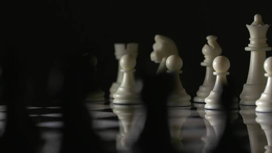 4K高端商务形象国际象棋视频