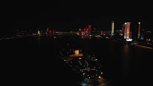 合集长沙夜景灯光4K航拍