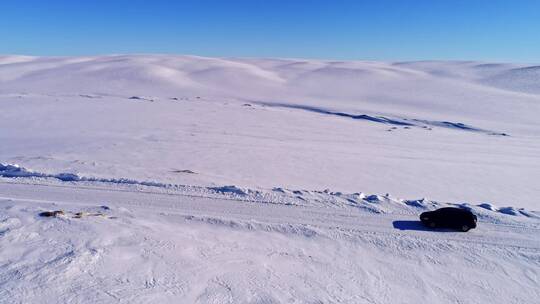 新疆冰封的喀纳斯雪原