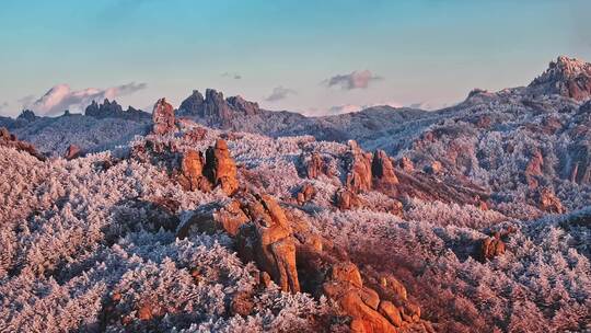 青岛雪景崂山雪景