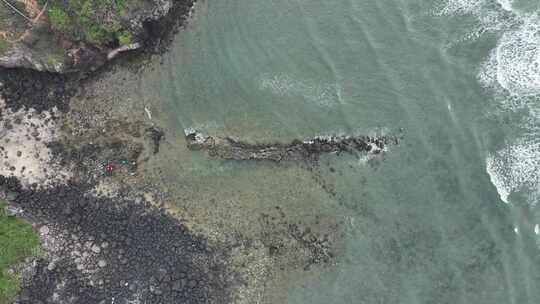 海南龙门激浪海岸航拍