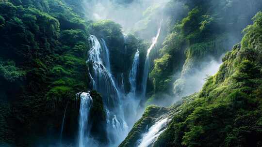 高山流水自然风景