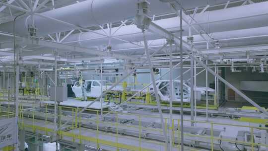 电动汽车工业工厂车间 自动化生产