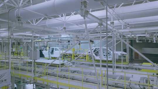 电动汽车工业工厂车间 自动化生产