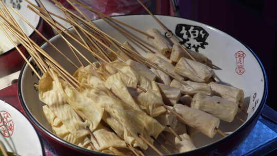 夜市 美食 特写 小吃 夜宵 小吃街