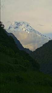 山脉，喜马拉雅山，山峰，白雪皑皑