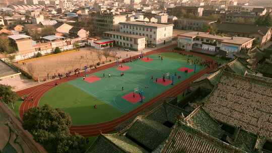 学校操场视频素材模板下载