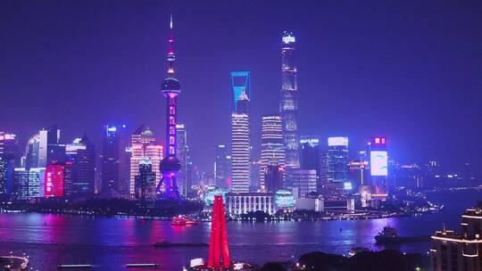 上海城市地标陆家嘴东方明珠塔