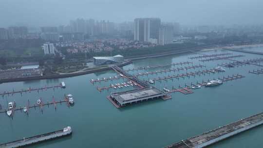 海南秀英区新海港码头航拍