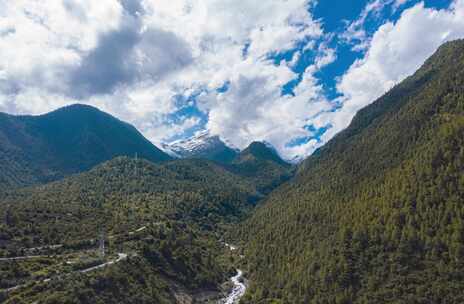 雪山航拍延时