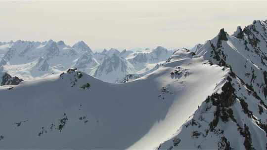 高山雪山航拍青藏高原雪山风景视频素材模板下载