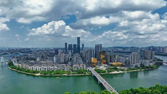 广西柳州城市航拍延时视频素材模板下载